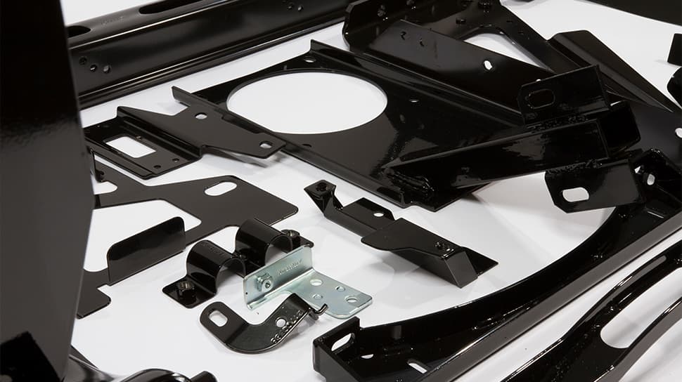 assortment of metallic parts